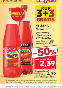 Kaufland Napój gazowany Oranżada Hellena oferta