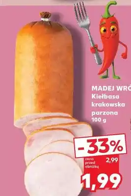 Kaufland Kiełbasa krakowska parzona Madej Wróbel oferta