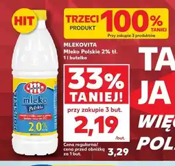 Kaufland Mleko Polskie 2% tł. Mlekovita oferta