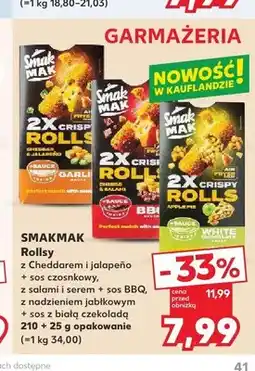 Kaufland Rollsy Smakmak z salami i serem i sosem BBQ oferta