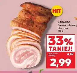 Kaufland Boczek rolowany pieczony Kabanos oferta