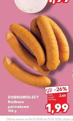 Kaufland Kiełbasa parówkowa Dobrowolscy oferta