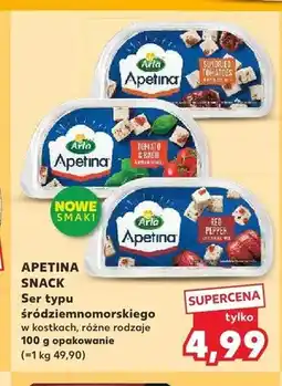 Kaufland Ser typu śródziemnomorskiego w kostkach Apetina Snack z pomidorami i bazylią oferta