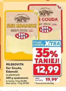 Kaufland Ser żółty w plastrach Mlekovita Gouda oferta