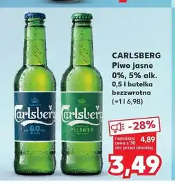 Kaufland Piwo bezalkoholowe Carlsberg oferta