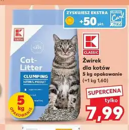 Kaufland Żwirek dla kotów K-Classic Clumping oferta