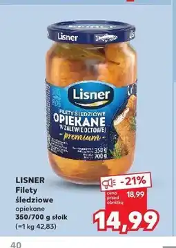 Kaufland Filety śledziowe opiekane w zalewie octowej Lisner oferta