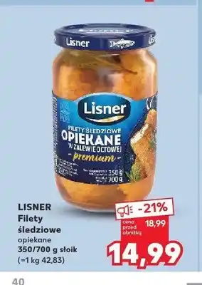 Kaufland Filety śledziowe opiekane w zalewie octowej Lisner oferta
