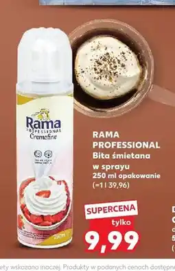 Kaufland Bita śmietana w sprayu Rama Professional oferta