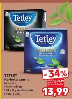Kaufland Herbata czarna Tetley Intensive Black Tea oferta