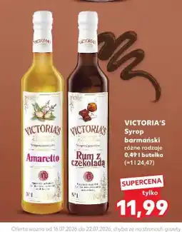 Kaufland Syrop barmański Victoria's Amaretto oferta