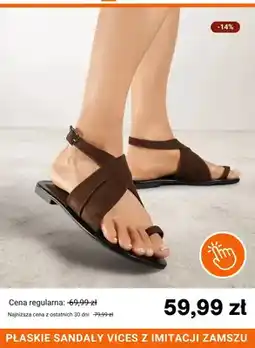 Born2be Płaskie sandały Vices z imitacji zamszu oferta