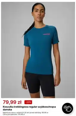 4F Koszulka trekkingowa regular szybkoschnąca damska oferta