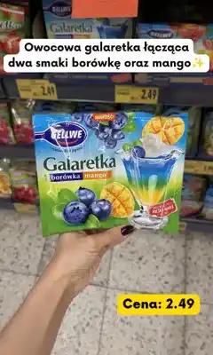 Kaufland Galaretka smak borówka mango Gellwe oferta
