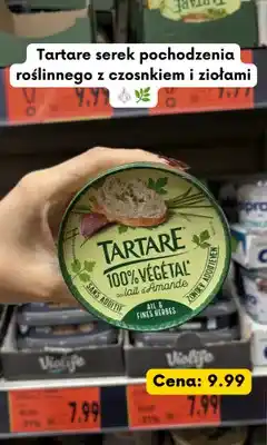 Kaufland Serek roślinny Tartare z czosnkiem i ziołami oferta