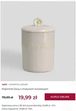 Home&You Pojemnik Daisy z motywem kwiatowym home&you oferta