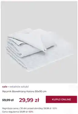 Home&You Ręcznik bawełniany Katoro 50x90 cm oferta