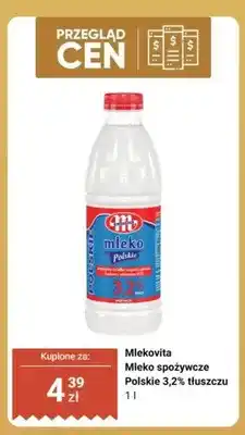 Biedronka Mleko spożywcze Polskie Mlekovita 3,2% tłuszczu oferta