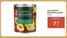 Biedronka Brzoskwinie w syropie Nasza Spiżarnia oferta