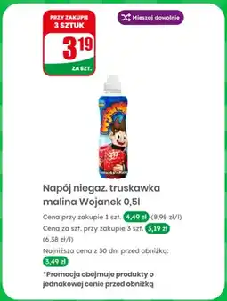 Dino Napój niegazowany truskawka malina Wojanek oferta