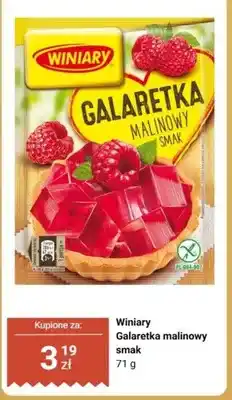 Biedronka Galaretka malinowy smak Winiary oferta
