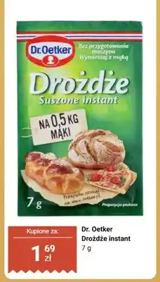 Biedronka Drożdże instant Dr. Oetker oferta