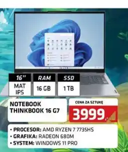 Alsen Notebook ThinkBook 16 G7 oferta