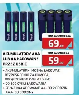 Alsen Akumulatory AAA lub AA ładowane przez USB-C oferta