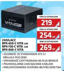 Alsen Zasilacz BPX-650-C VITA lub BPX-750-C VITA lub BPX-850-C VITA oferta