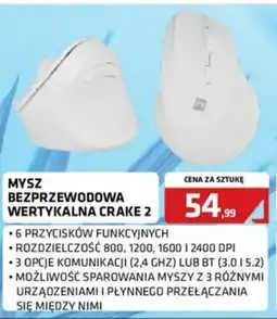 Alsen Mysz Bezprzewodowa Wertykalna Crake 2 oferta