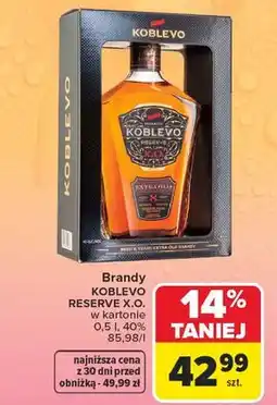 Carrefour Brandy KOBLEVO RESERVE X.O. w kartonie oferta