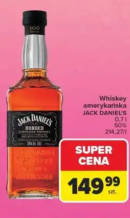 Carrefour Whiskey amerykańska JACK DANIEL'S BONDED oferta