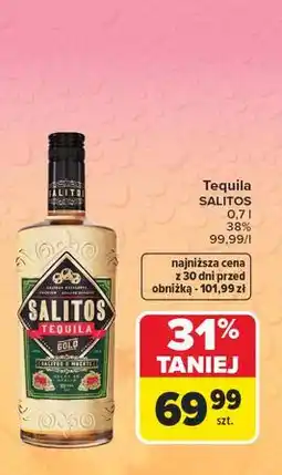 Carrefour Tequila Salitos Gold oferta
