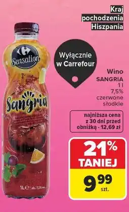 Carrefour Wino Sangria Sensation oferta