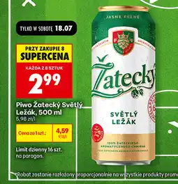 Biedronka Piwo Zatecky Svetly Lezak oferta