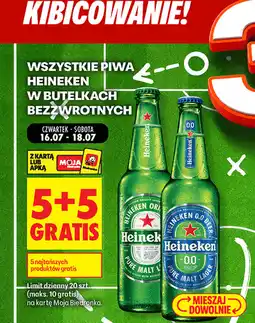 Biedronka Wszystkie piwa Heineken w butelkach bezzwrotnych oferta