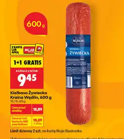 Biedronka Kiełbasa Żywiecka Kraina Wędlin oferta