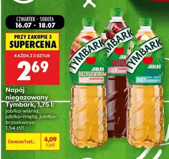 Biedronka Napój niegazowany Tymbark jabłko-wiśnia oferta