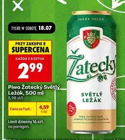 Biedronka Piwo Žatecký Světlý Ležák oferta