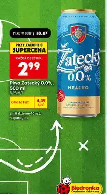 Biedronka Piwo bezalkoholowe Žatecký oferta