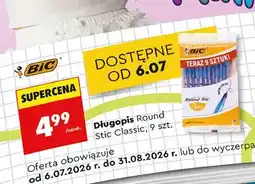 Biedronka Długopis BIC Round Stic Classic 9-pak oferta