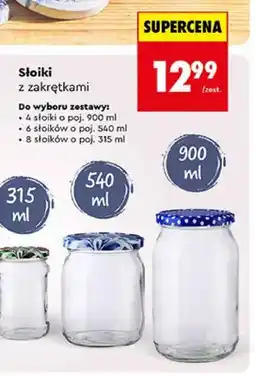 Biedronka Słoiki z zakrętkami 8-pak oferta