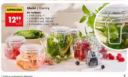 Biedronka Słoiki z klamrą Smukee 2-pak oferta
