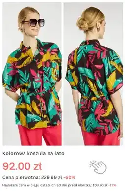 Monnari Koszula damska kolorowa na lato oferta
