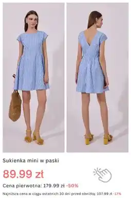 Monnari Sukienka mini w paski oferta