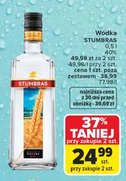 Carrefour Wódka STUMBRAS oferta