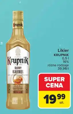 Carrefour Likier Krupnik Slony Karmel oferta