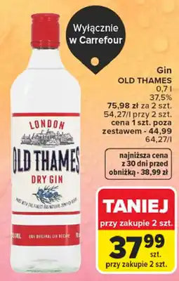 Carrefour Gin OLD THAMES DRY GIN oferta