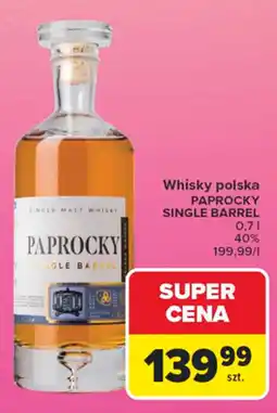Carrefour Whisky polska PAPROCKY SINGLE BARREL oferta