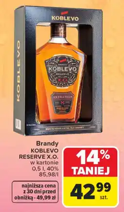 Carrefour Brandy KOBLEVO RESERVE X.O. oferta
